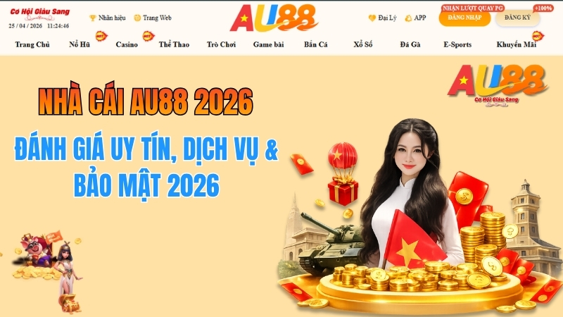 Nhà Cái AU88 2026 – Đánh Giá Uy Tín, Dịch Vụ & Bảo Mật
