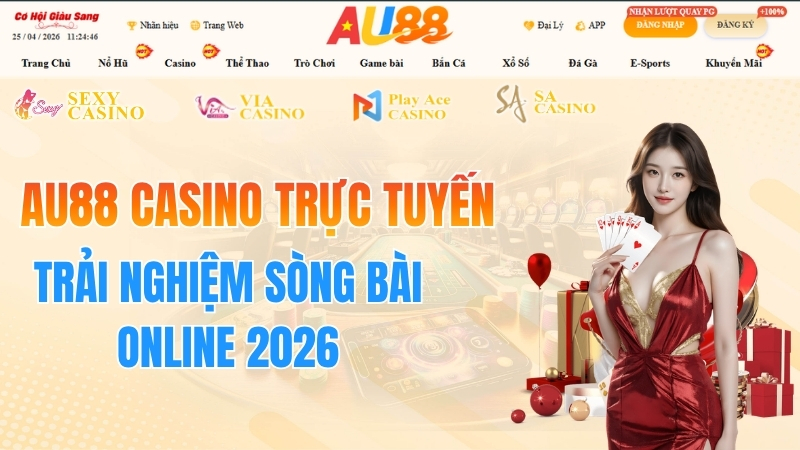 AU88 Casino Trực Tuyến – Trải Nghiệm Sòng Bài Online 2026